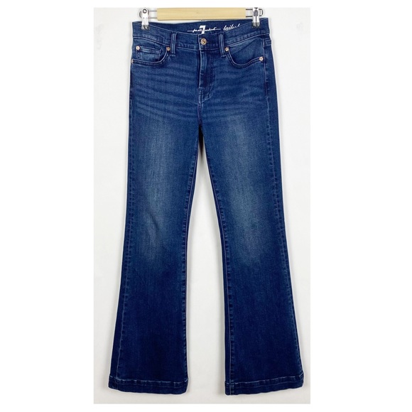 7 For All Mankind Denim - 7 For All Mankind Tailorless Dojo Denim Flare Jeans Size 26